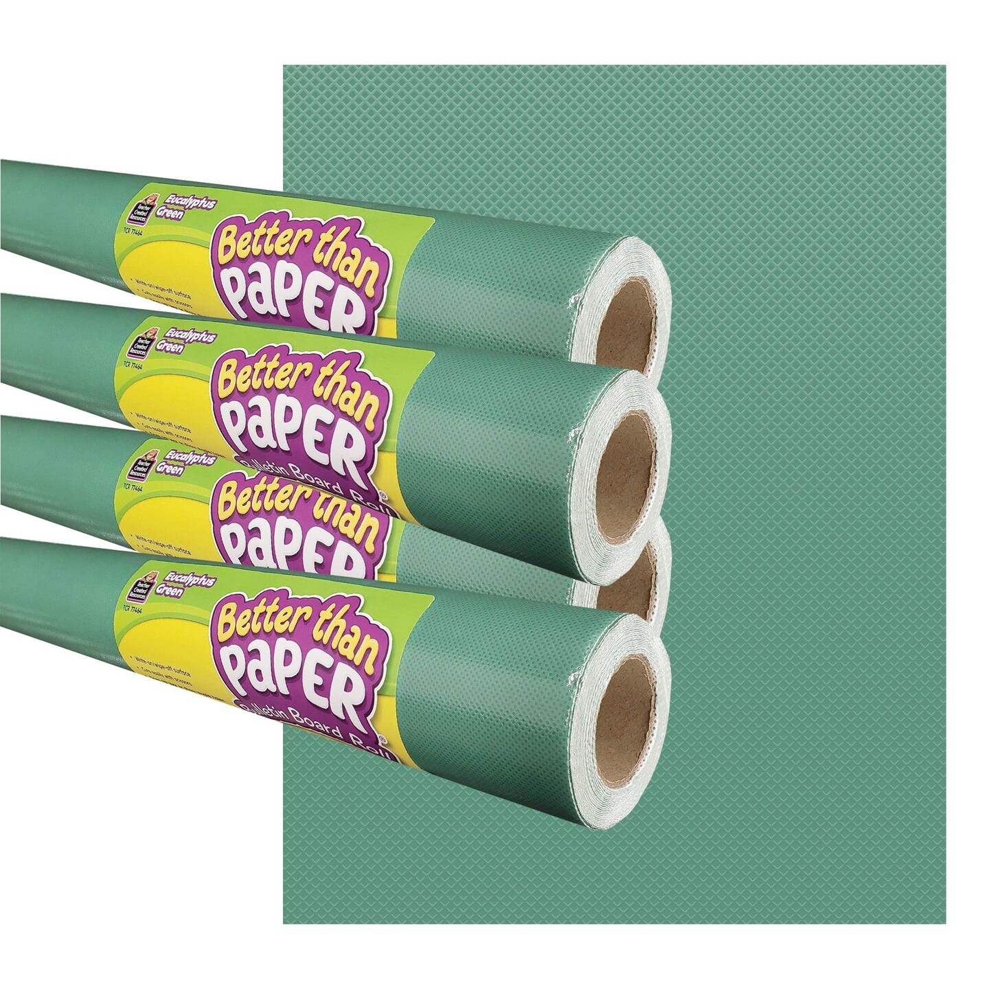 Eucalyptus Green Better Than Paper Bulletin Board Roll, 4&#x27; x 12&#x27;, Pack of 4