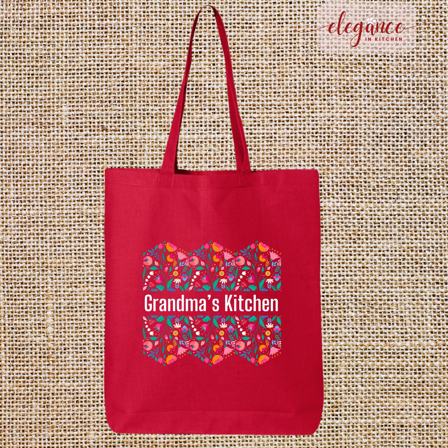 Grandma s Kitchen Tote Bag Birthday Gift for Grandmother from Grandchildren Custom Canvas Tote Bag MakerPlace by Michaels