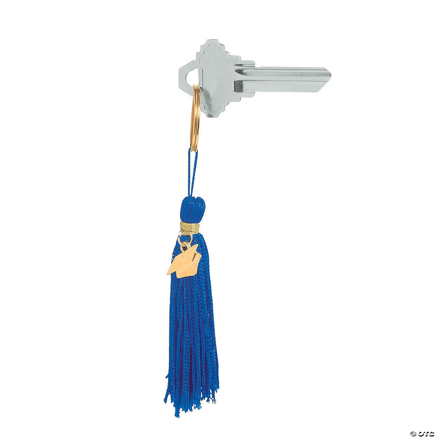 Graduation Blue Tassel Nylon Keychains with Hat Charm | MINA&#xAE;