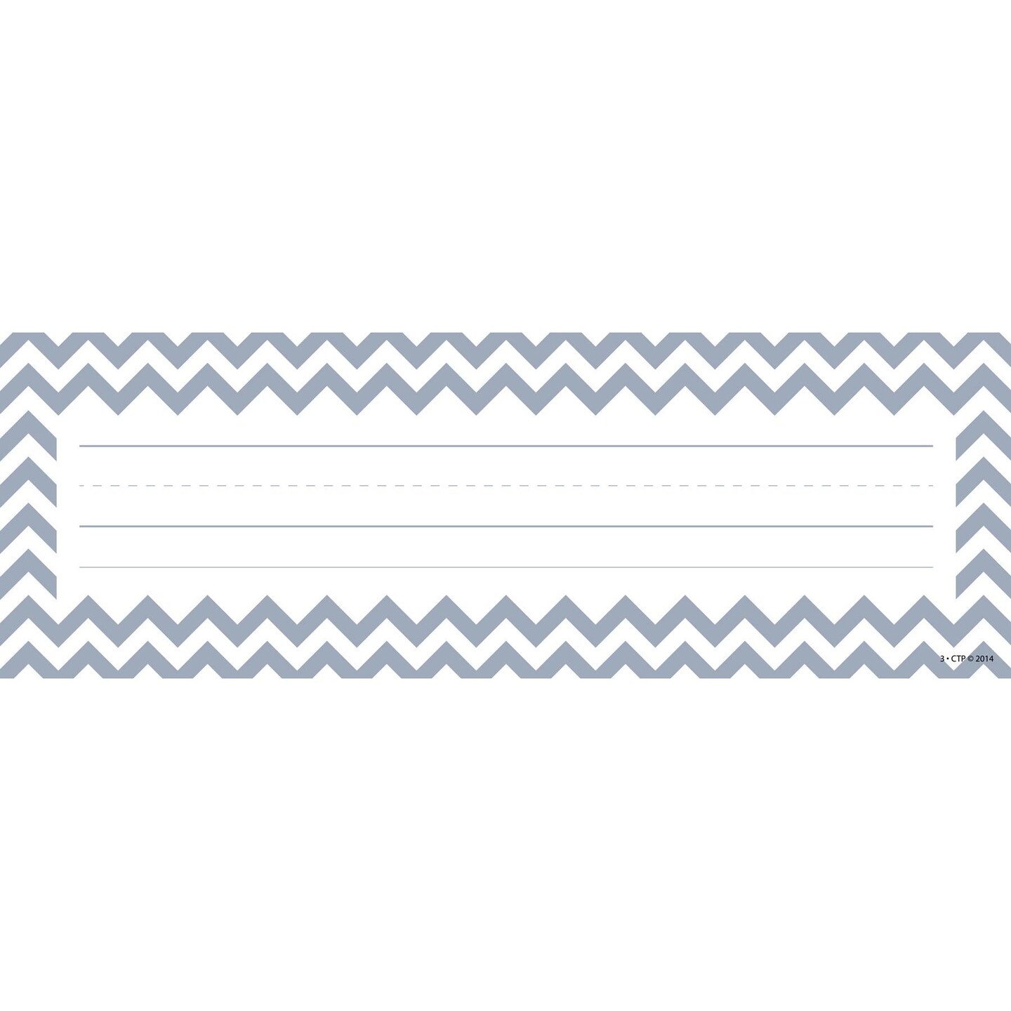 Chevron Solids Name Plates, 36 Per Pack, 6 Packs