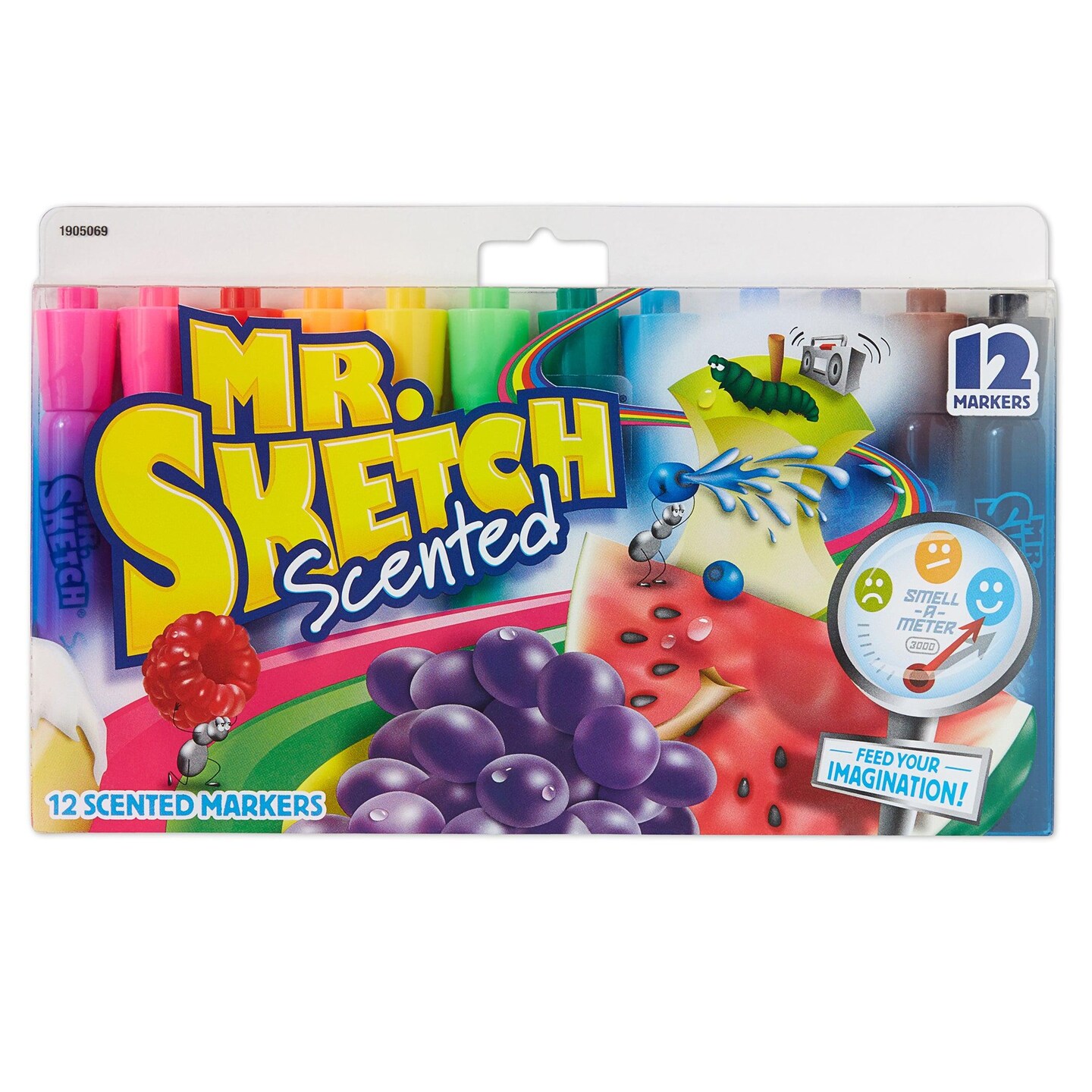 Scented Markers, Chisel Tip, Assorted Colors, 12 Per Pack, 2 Packs