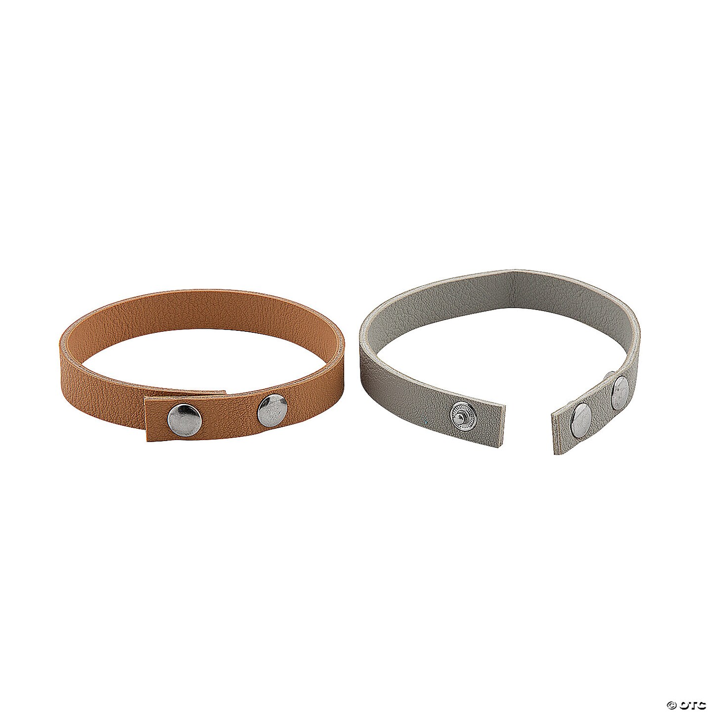 8 3/4&#x22; Inspirational Tan, Brown &#x26; Grey Leather Bracelets | MINA&#xAE;