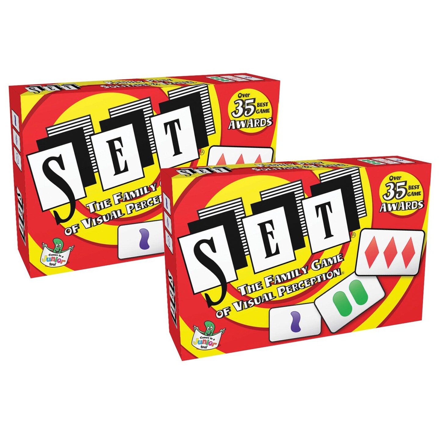 SET&#xAE; The Family Game of Visual Perception&#xAE;, Pack of 2