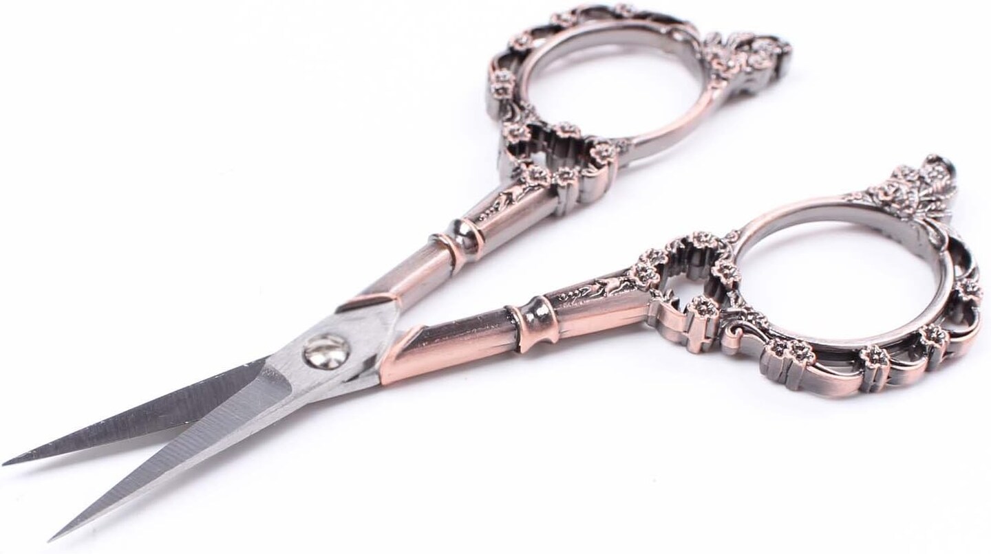 Vintage European Style Scissors for Embroidery, Sewing, Craft, Art Work &#x26; Everyday Use
