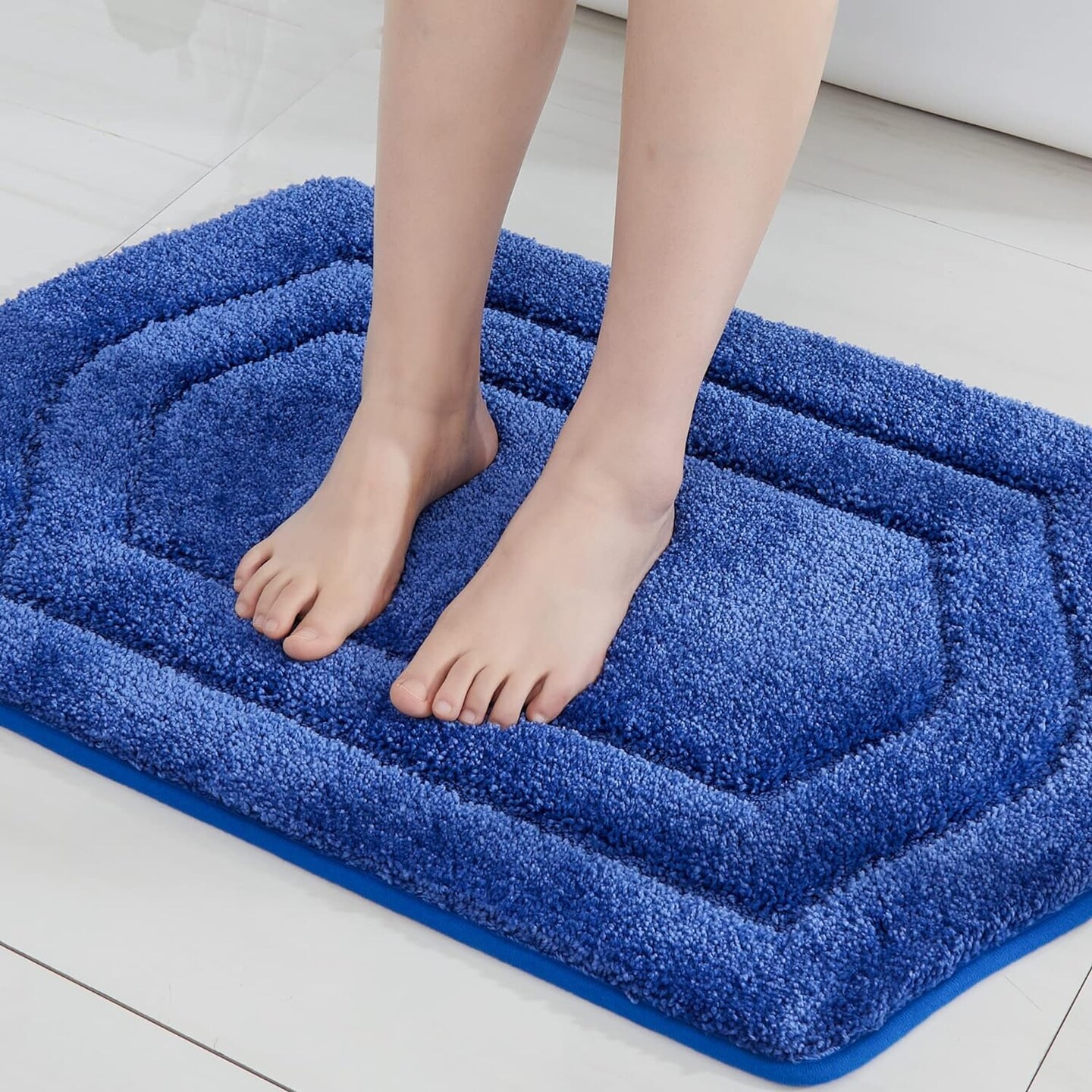 Cosy Homeer Extra Thick Anti-Slip Bath Rug-Blue