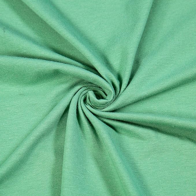 Cotton Spandex Jersey Knit Fabric by The Yard 60" Inches Wide - Ultra Soft 4 Way Stretch Knit Fabric for Clothing - 10oz