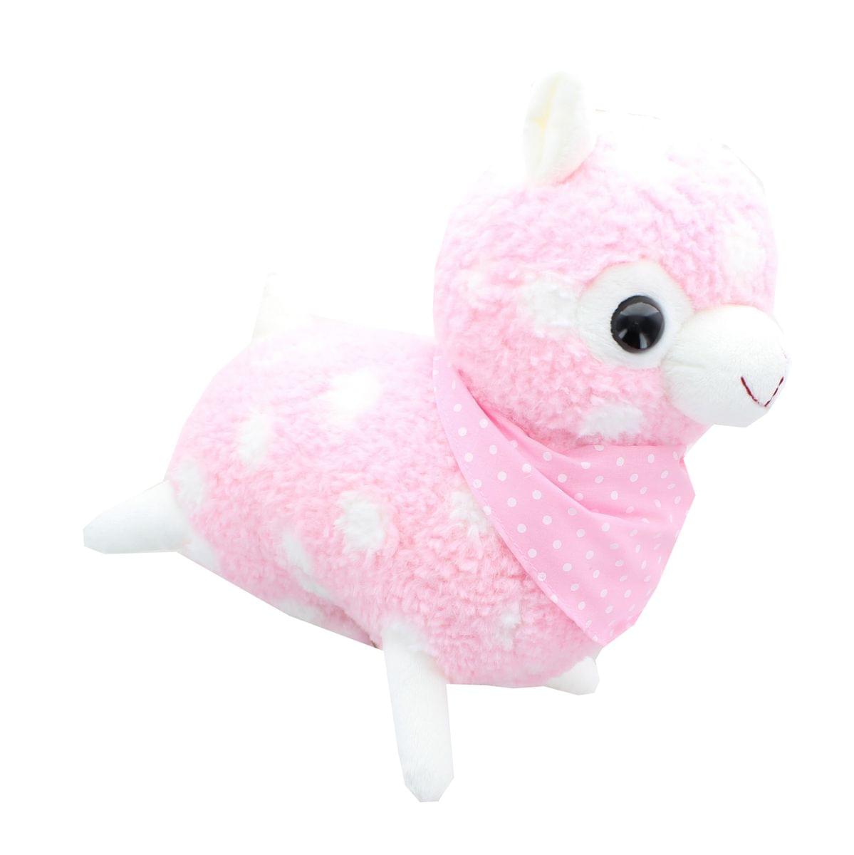 Alpaca 12-Inch Plush w/ Bandana Pastel Pink Michaels