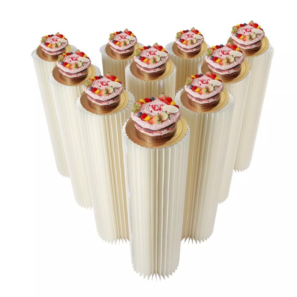 10-Piece Tall Flower Vase Tabletop Decoration Cake Stand
