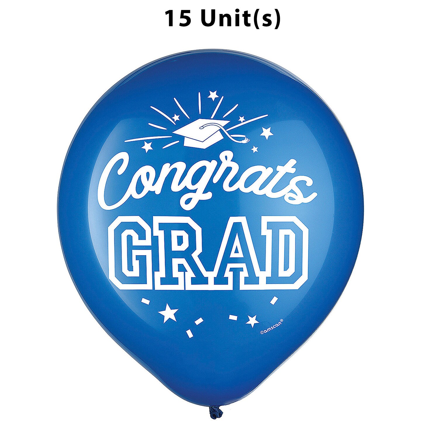 Yellow Congrats Grad 12&#x22; Latex Balloons - 15 Pc.