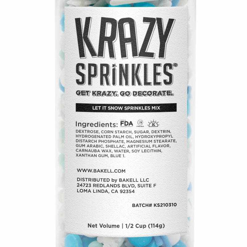 Let It Snow Sprinkles Mix