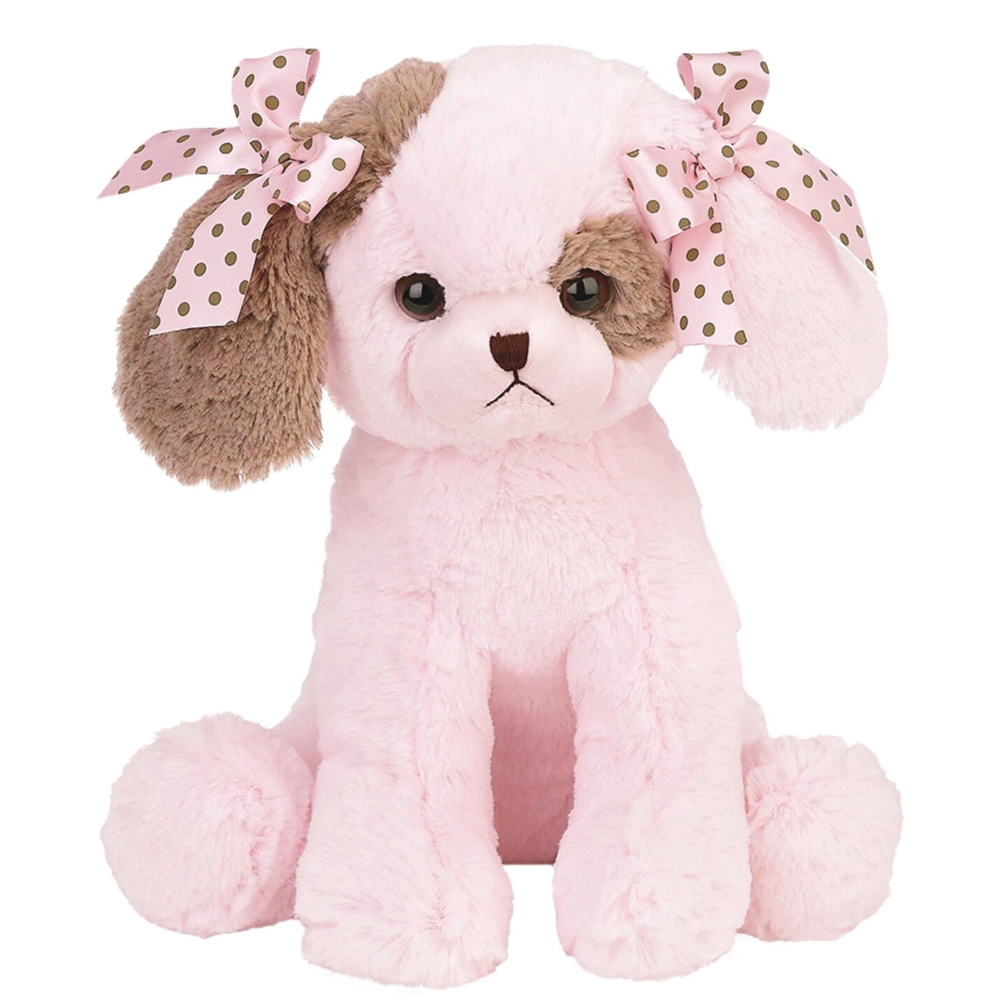 Bearington Baby Wiggles Lullaby Animated Musical Plush Stuffed Animal Pink Puppy Dog 13&#x22;