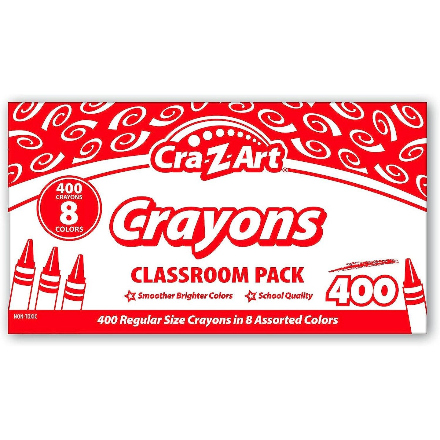 Crayon Class Pack, 8 Color, 400 Count Box
