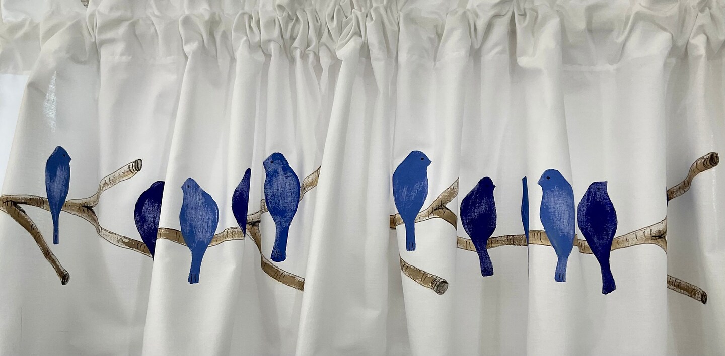 product name is Bluebird Window Valance