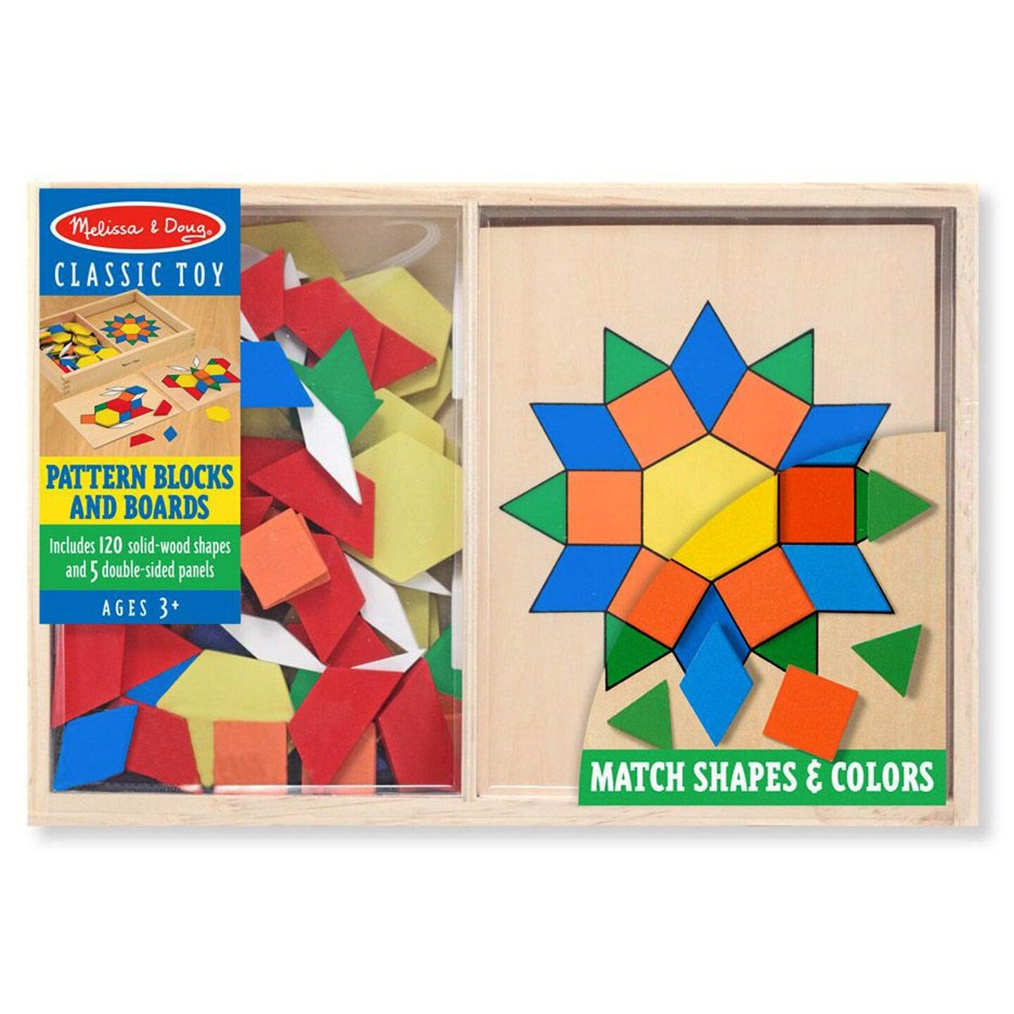 Wooden Pattern Blocks &#x26; Boards