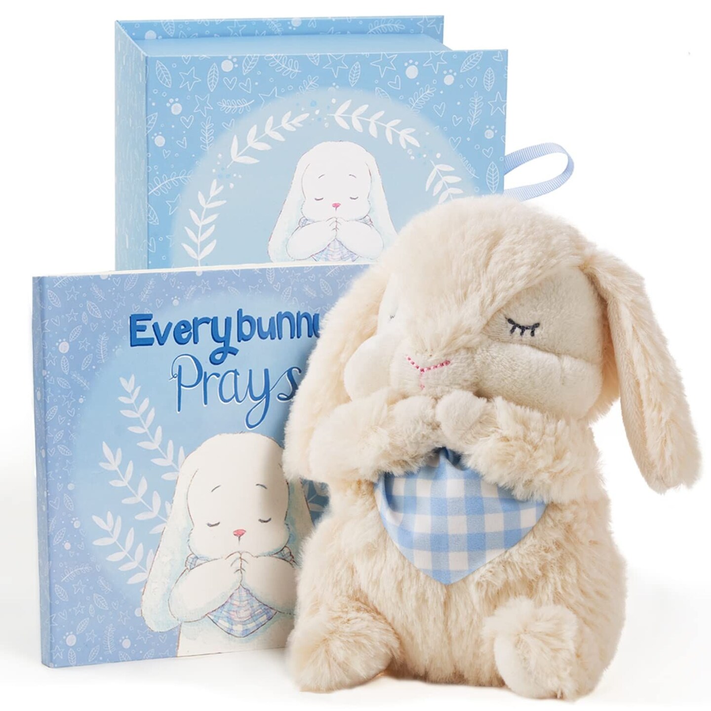 Tickle &#x26; Main Everybunny Prays The Praying Musical Bunny, 7 Inches, Ideal Baptism &#x26; Easter Gifts for Boys, Babies &#x26; Toddlers, Blue