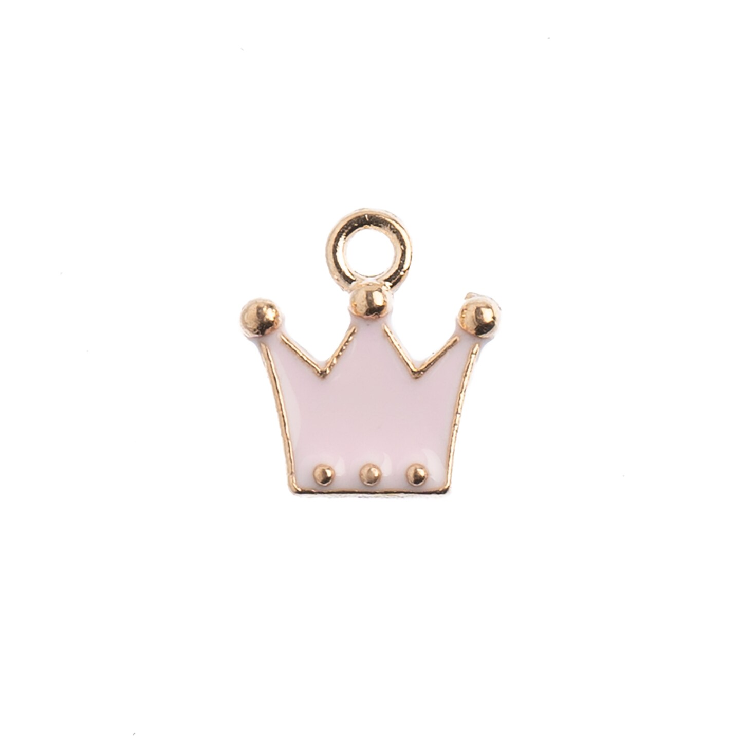 John Bead Sweet & Petite Crown Charms, 10pcs