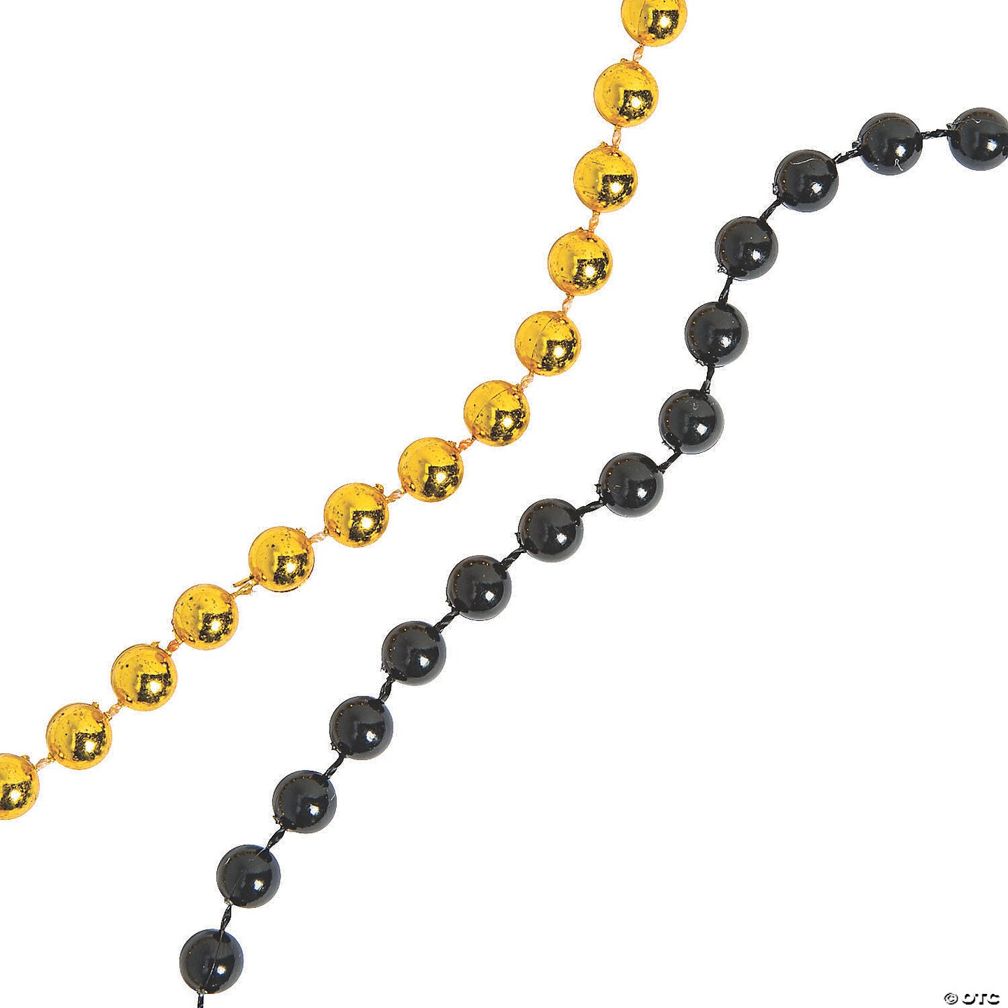 Bulk 48 Pc. Black &#x26; Gold Bead Necklaces | MINA&#xAE;