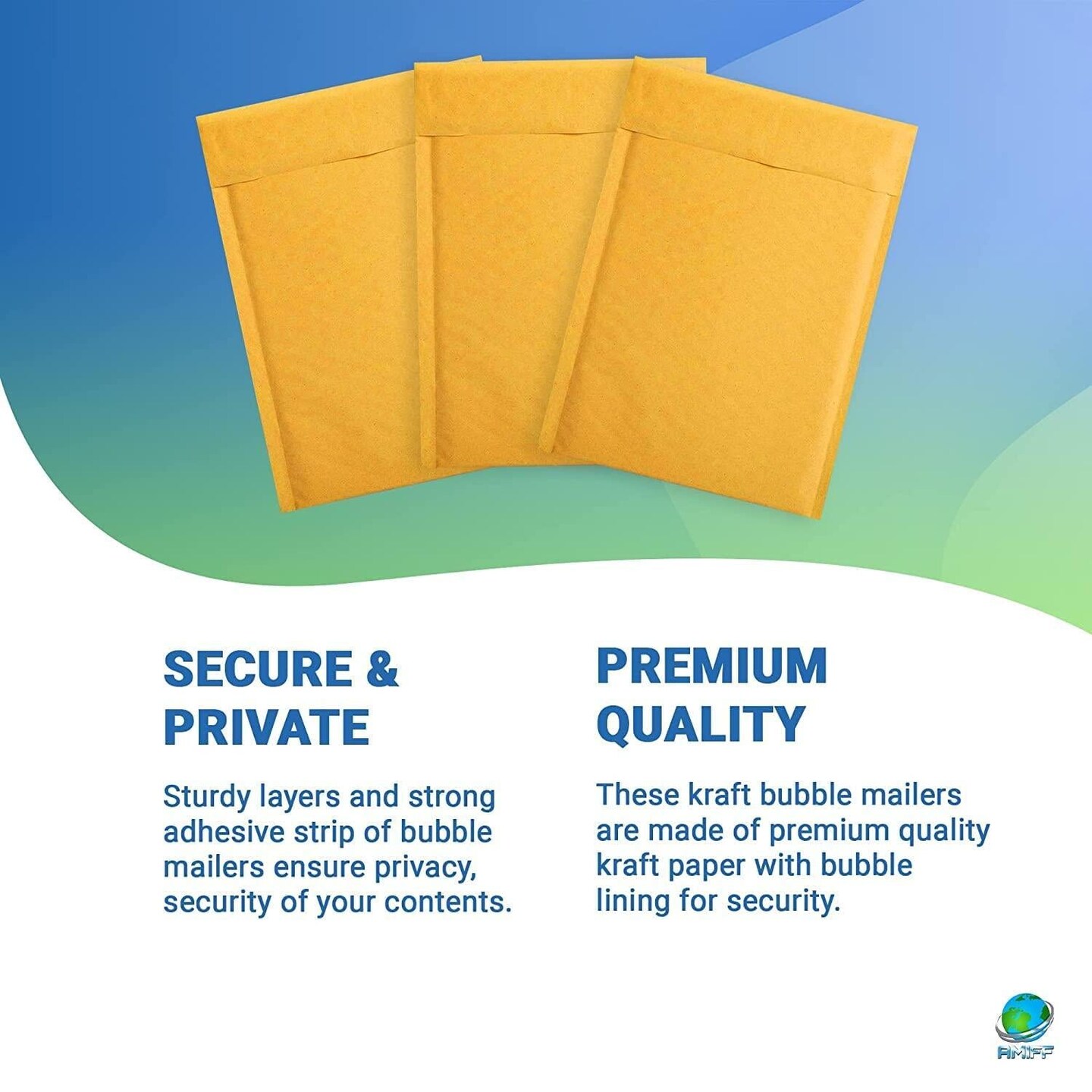 Kraft Bubble Mailers 10.5 x 15 Padded Envelopes 10 1/2 x 15. Pack of 25 Kraft Paper Cushion Envelopes. Exterior Size 11.5 x 15.5. Peel &#x26; Seal.