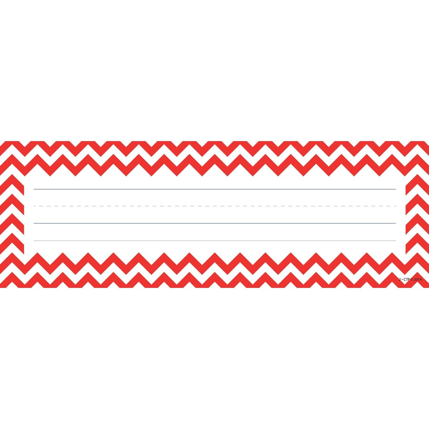 Chevron Solids Name Plates, 36 Per Pack, 6 Packs