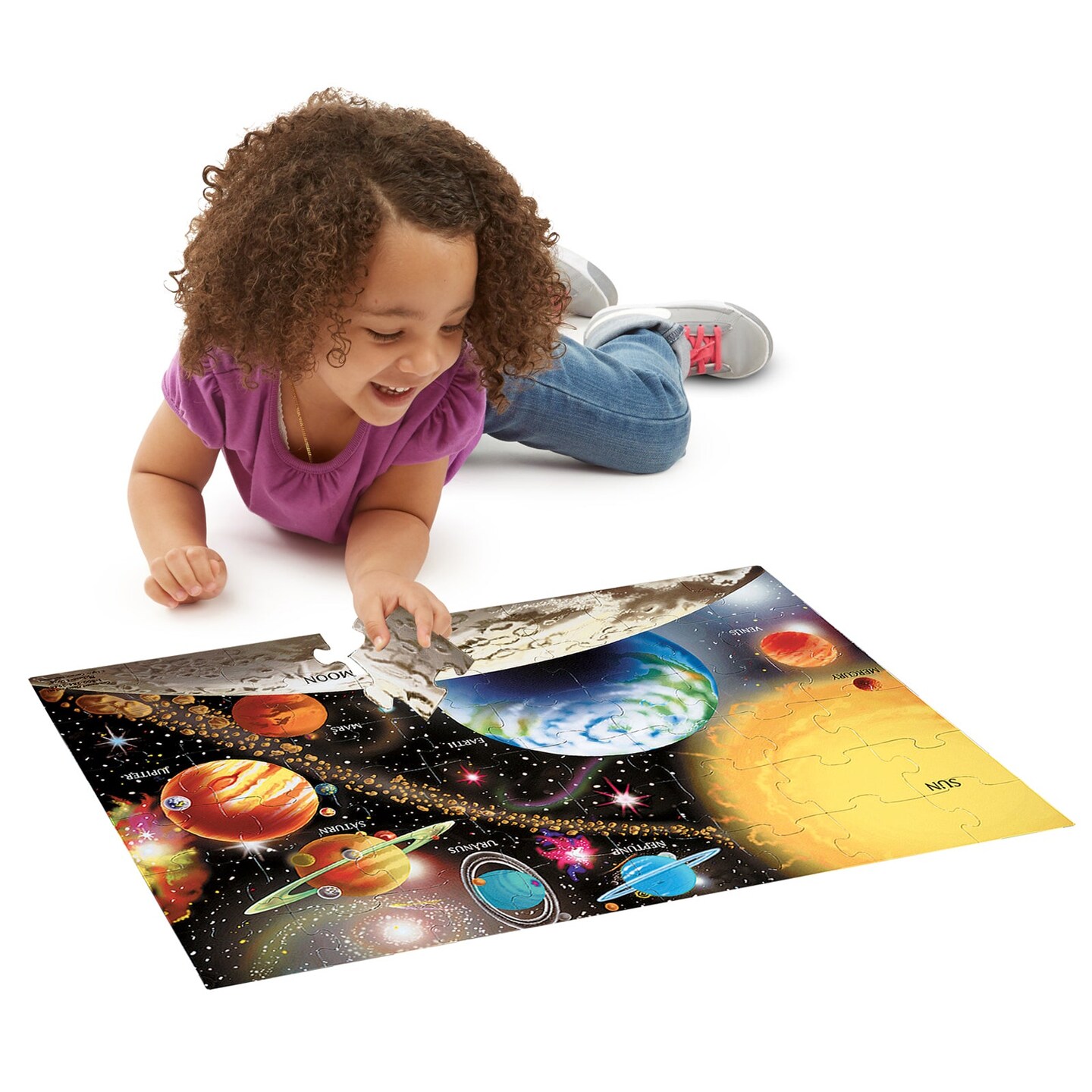 Solar System Floor Puzzle, 24&#x22; x 36&#x22;, 48 Pieces