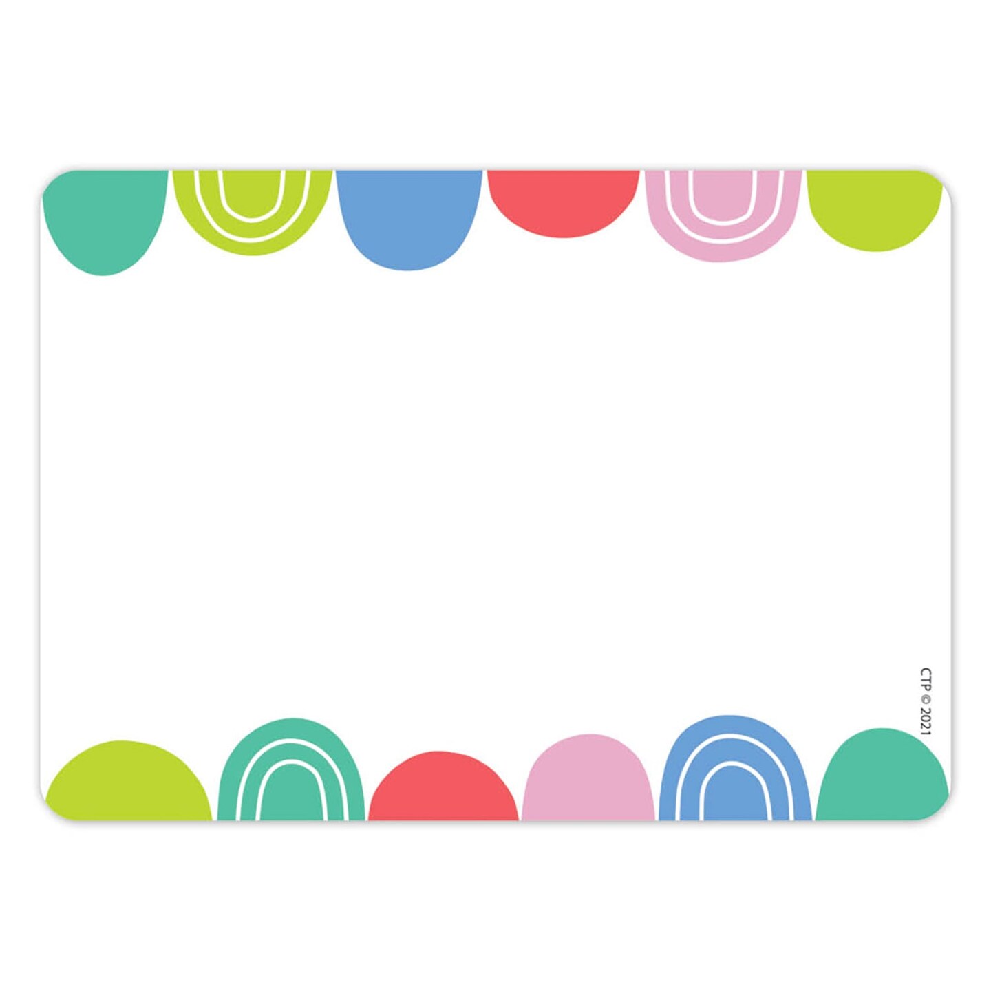 Rainbow Drops Labels, 3-1/2&#x22; x 2-1/2&#x22;, 36 Per Pack, 6 Packs