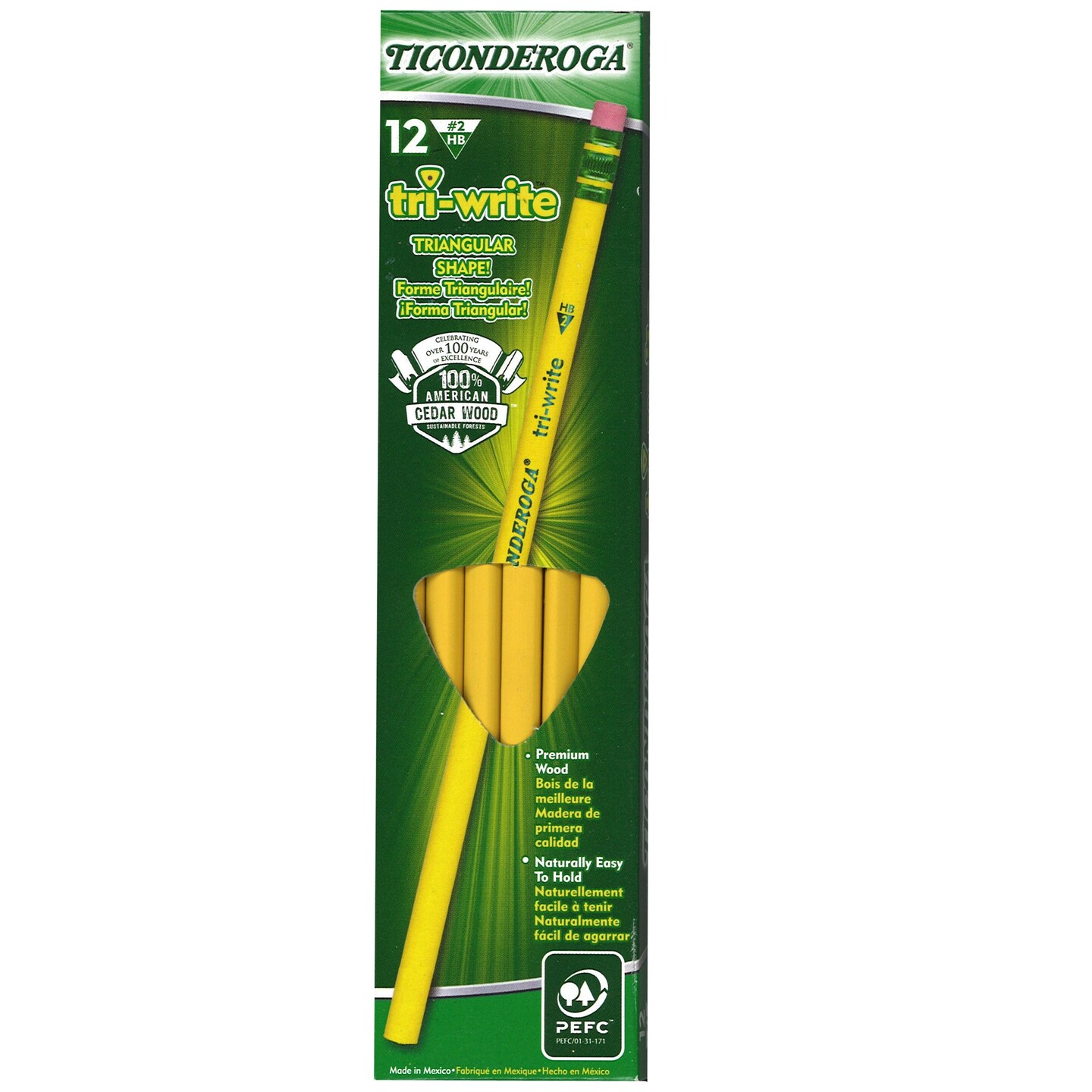 tri-write&#x2122; Pencils, 12 Per Pack, 6 Packs