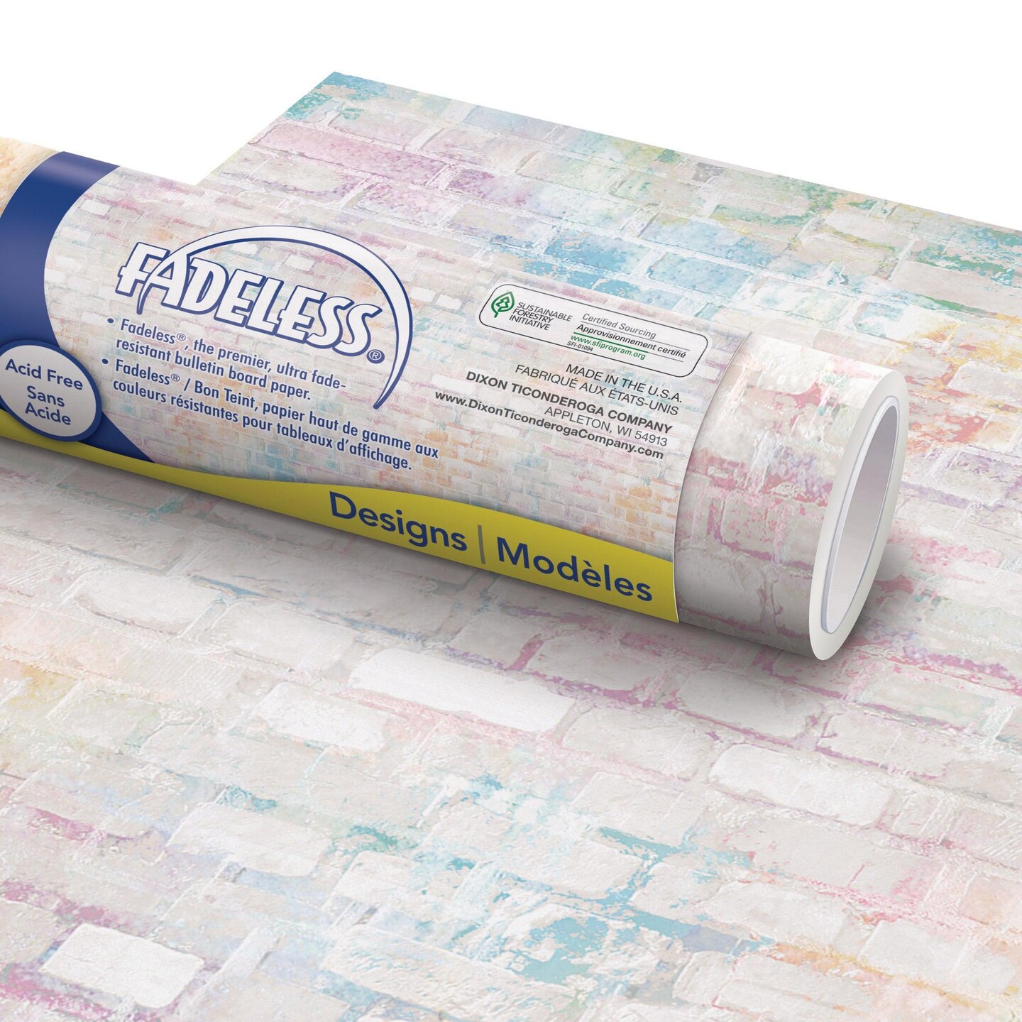 Bulletin Board Paper - Graffiti Wall, 48&#x22; x 12&#x27;, Pack of 4