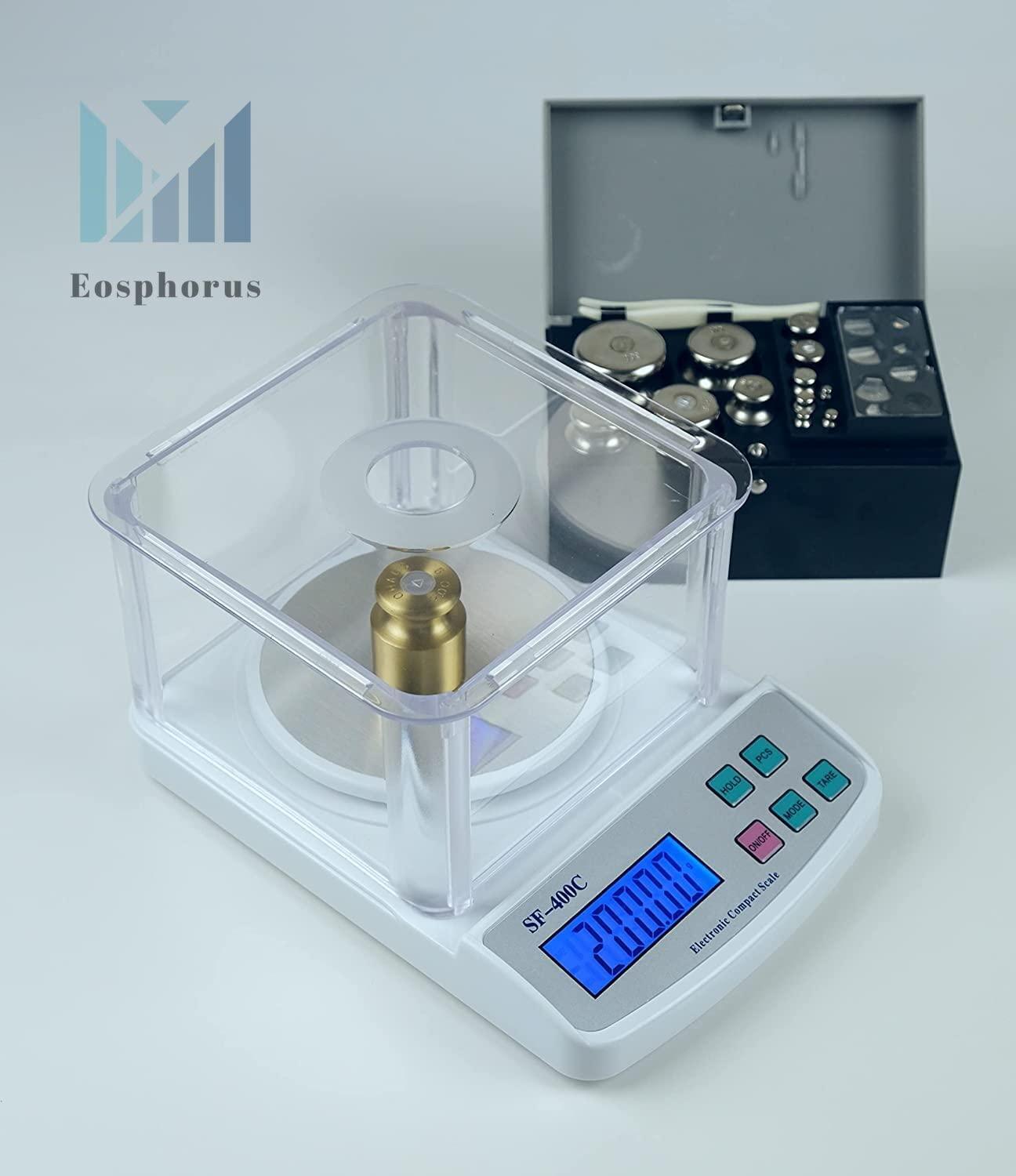 Ounce and Gram Scale 0.01g Accuracy Digital Scale Electronic Balance Laboratory Scales 600g Capacity &#x2013; Windshield USB Charger AC DC Adapter Included