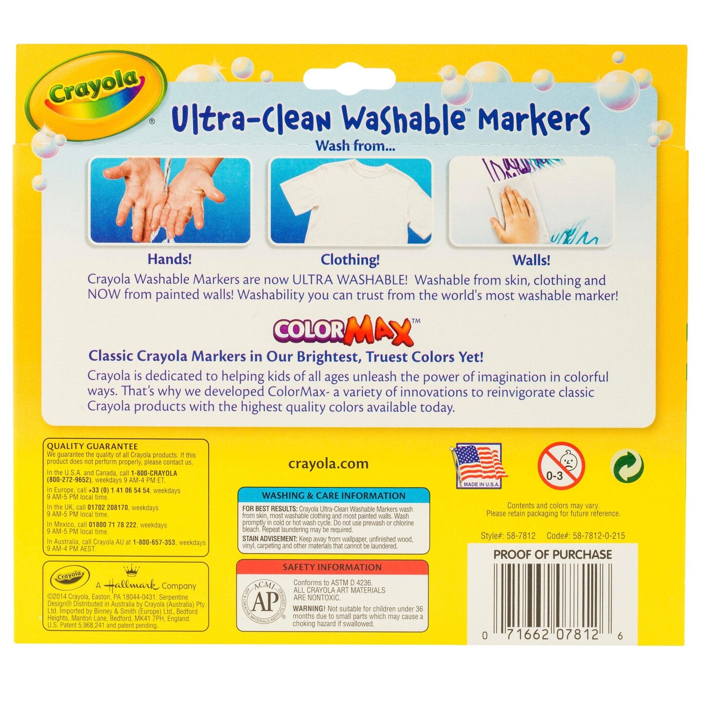 Ultra-Clean Markers, Broad Line, Assorted Colors, 12 Per Box, 3 Boxes