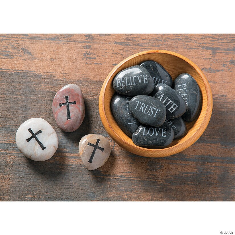 Cross Worry Stones - 12 Pc.