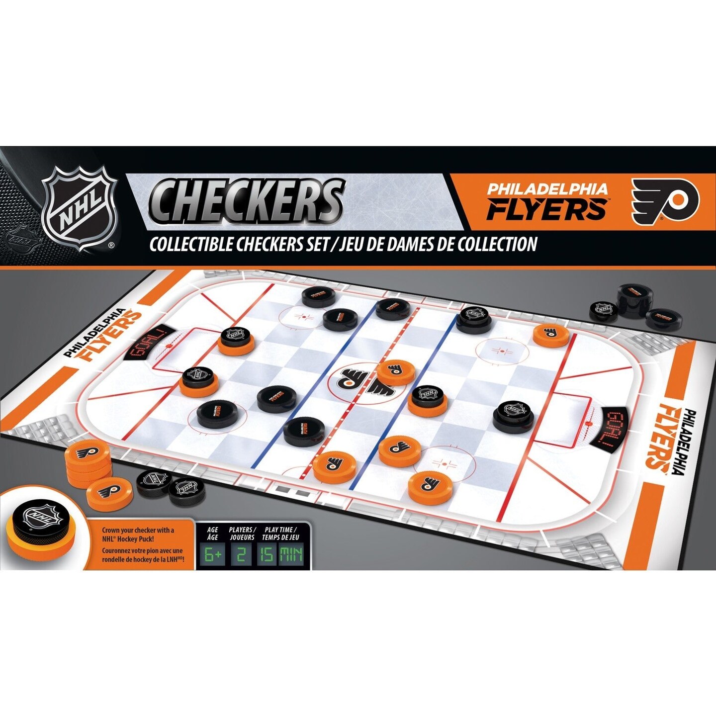 MasterPieces Philadelphia Flyers Checkers Board Game