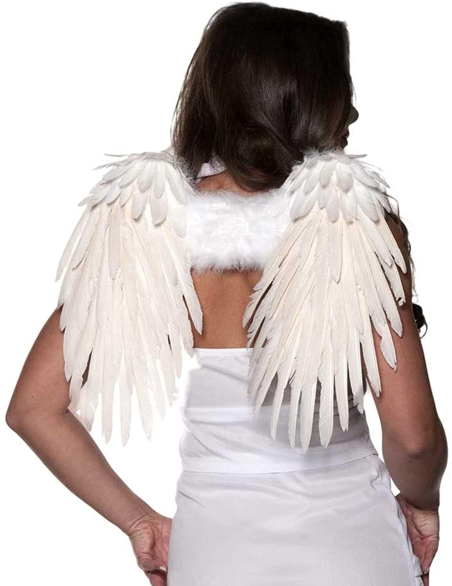 Feather Wings One Size Adult Costume Accessory | White