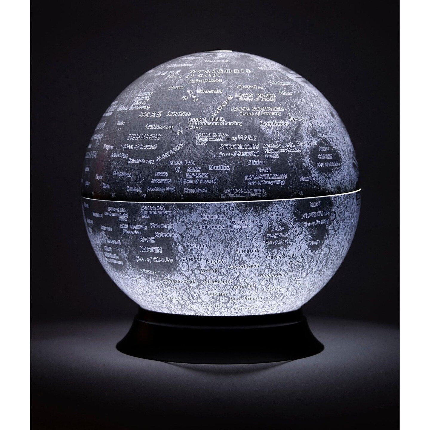 National Geographic Illuminated Moon Globe, 12&#x22;