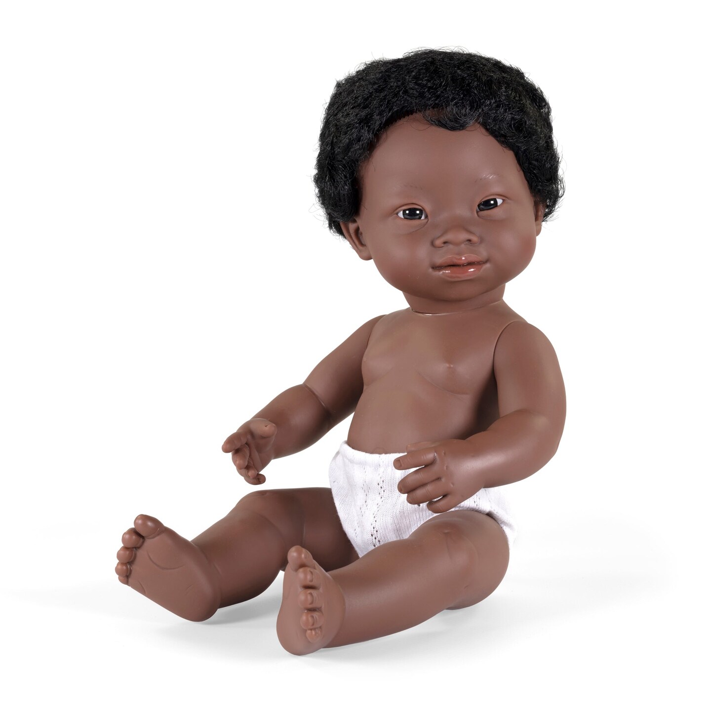 Anatomically Correct 15&#x22; Baby Doll, Down Syndrome African-American Boy