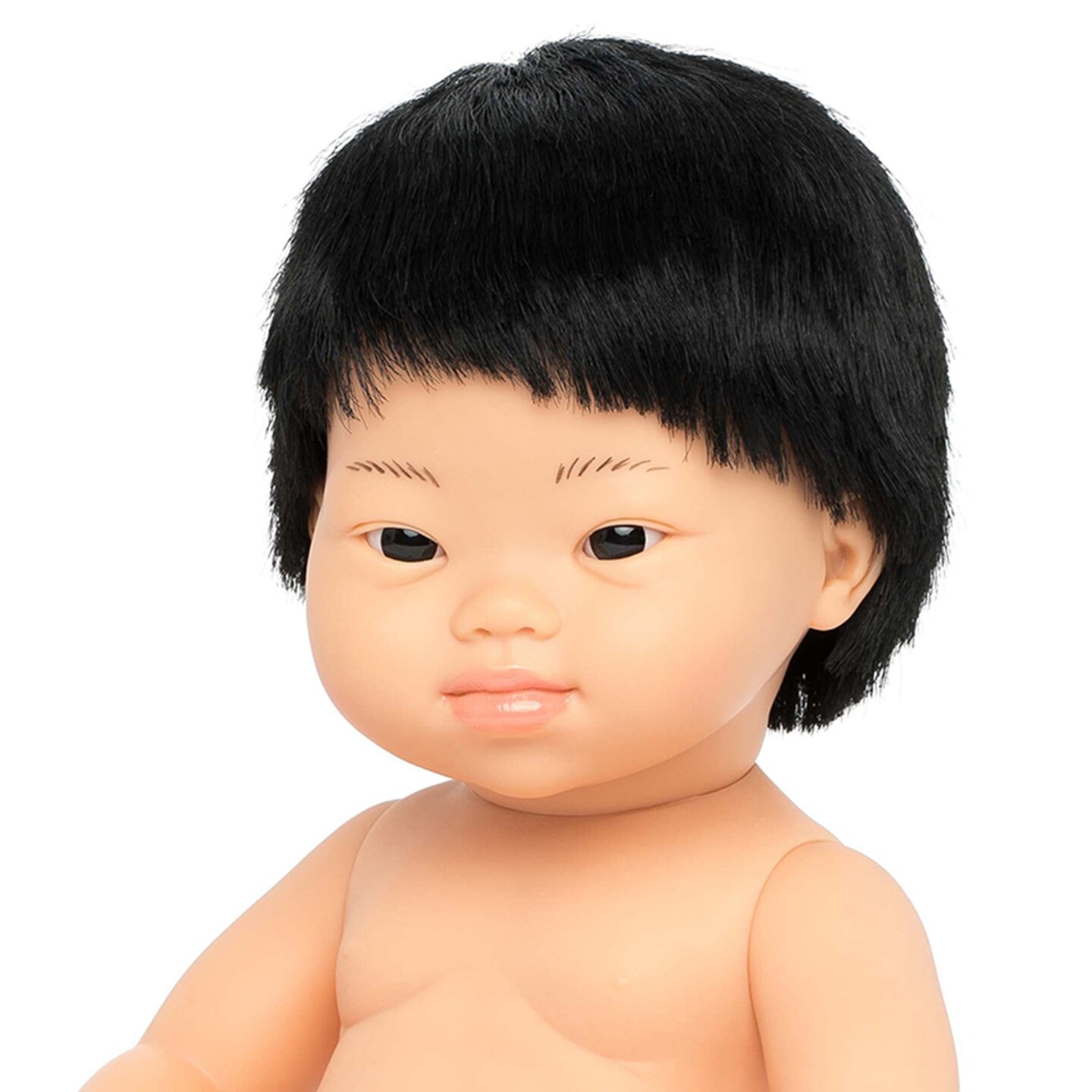 Anatomically Correct 15&#x22; Baby Doll, Down Syndrome Asian Boy