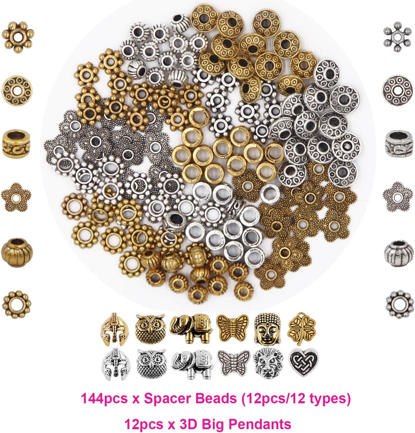810Pcs Color Lava Rock Beads Stone Chakra Beads Spacer Beads Kit with Volcanic Gemstone Crystal String for Diffuser Essential Oils Yoga Bracelets DIY Jewelry Making Supplies (4mm 6mm 8mm)