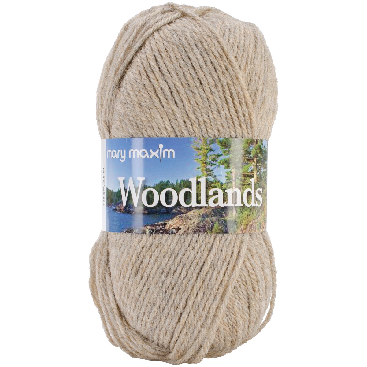 Mary Maxim Woodlands Yarn-Beige Heather