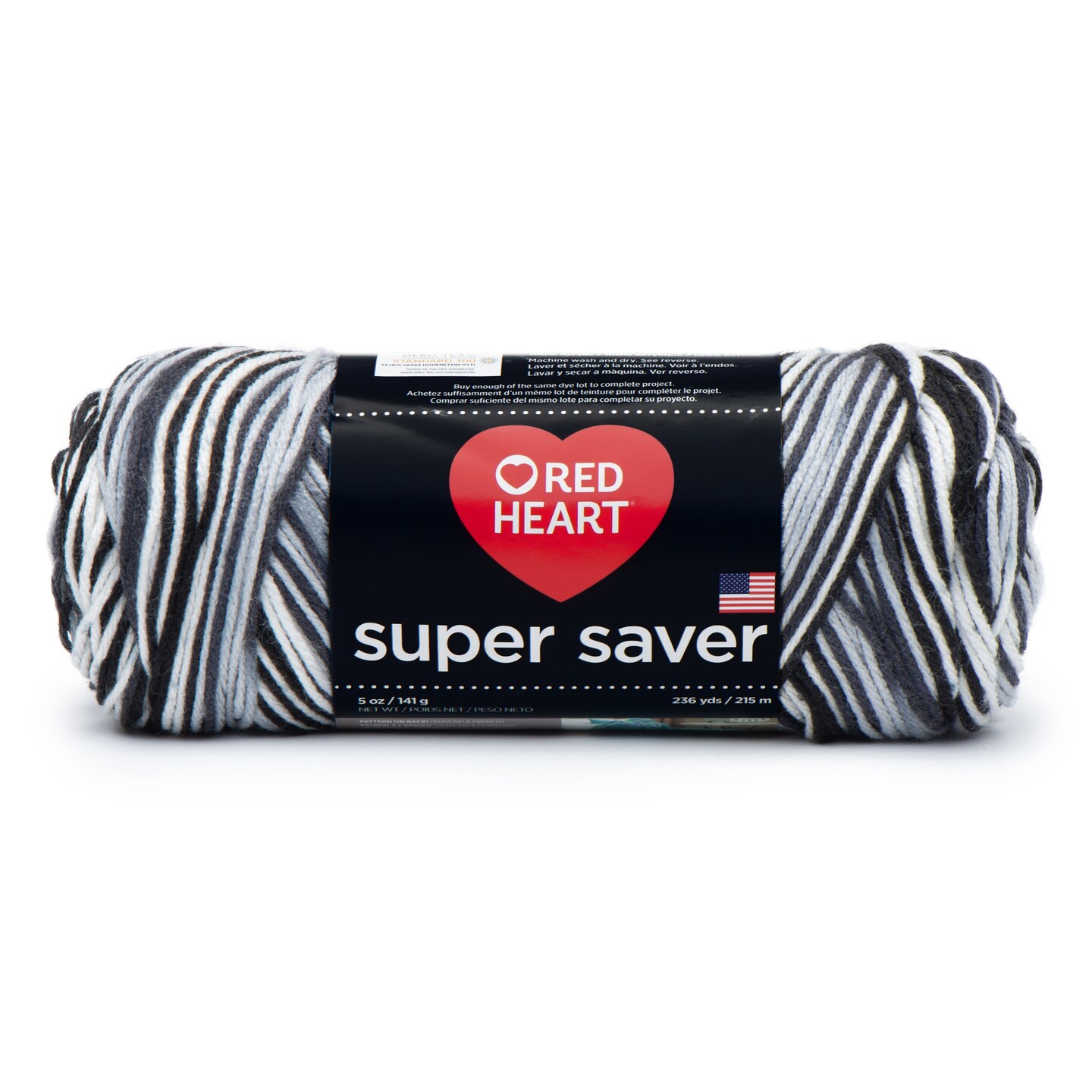 Red Heart Super Saver Yarn-Zebra