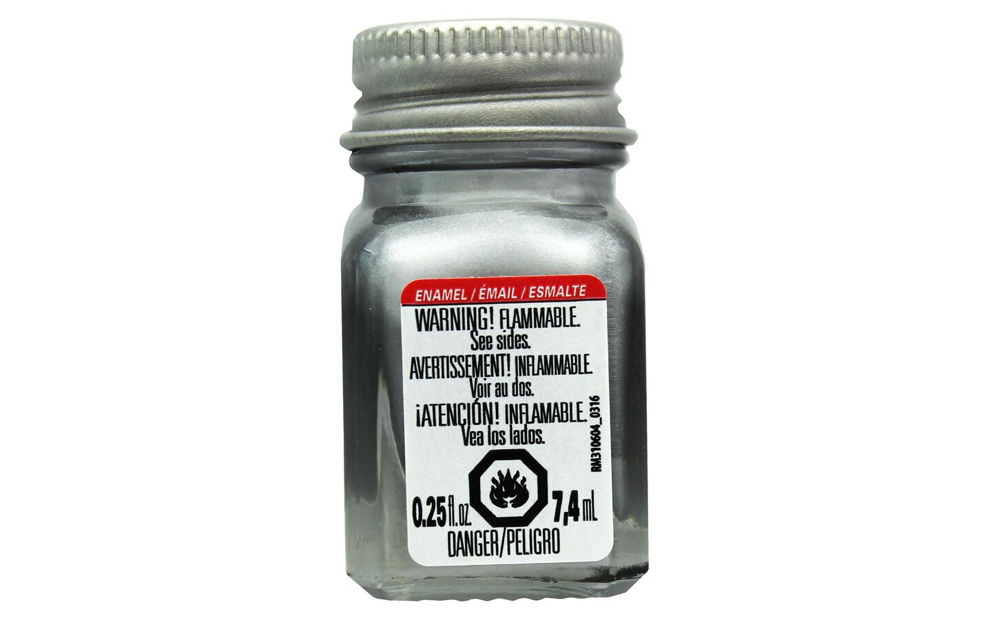 Testors Enamel Paint 1/4oz Mtlc Silver