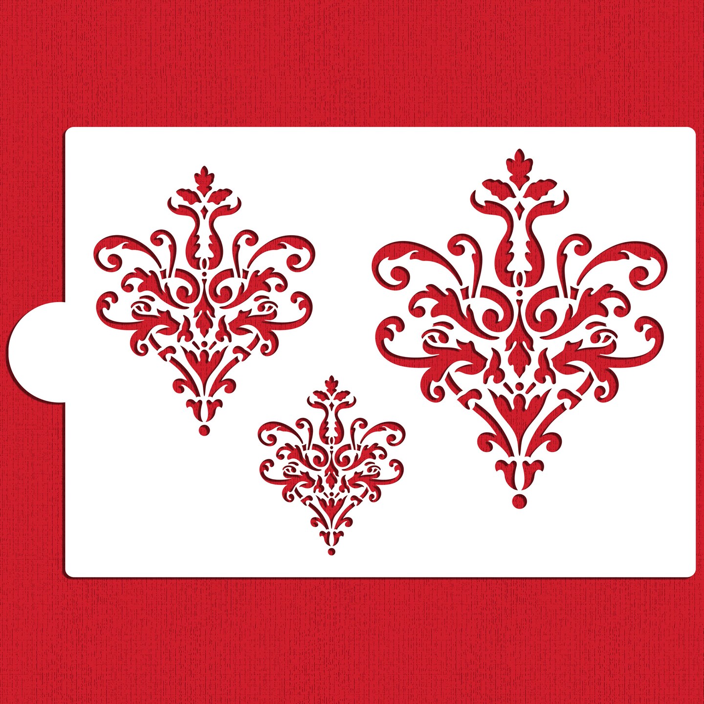 Large Lace Icons Cake Stencil Set | C827 by Designer Stencils | Stencils for Royal Icing, Airbrush, Dusting Powder |