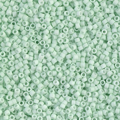 Miyuki Delica Bead 11/0, DB1516-1, Matte Opaque Light Mint, 5 grams