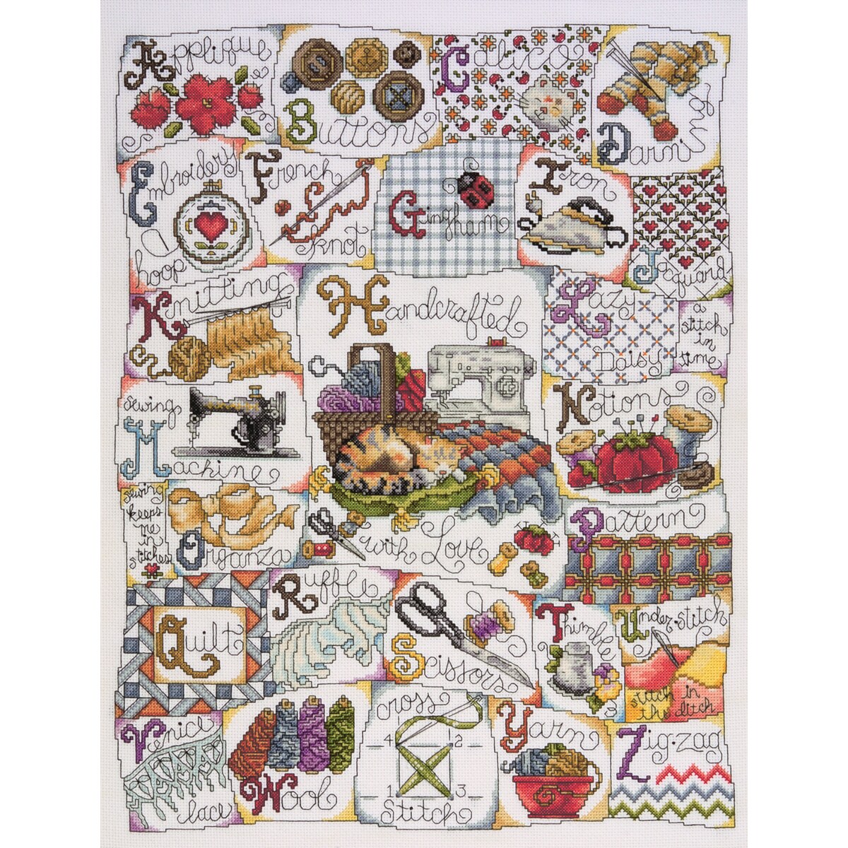Design Works Counted Cross Stitch Kit 16&#x22;X20&#x22;-Stitching ABC