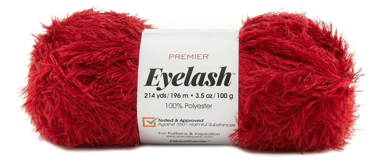Premier Eyelash YarnRed Michaels