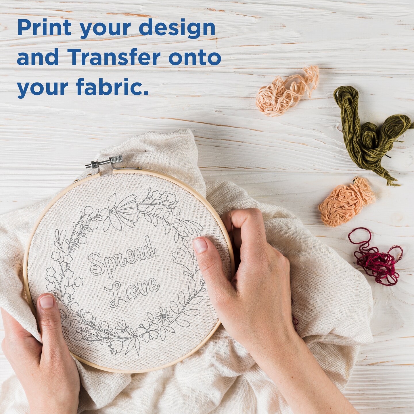 Printworks Vanishing Embroidery Transfers, 12 Sheets, 8.5 x 11 (00524)