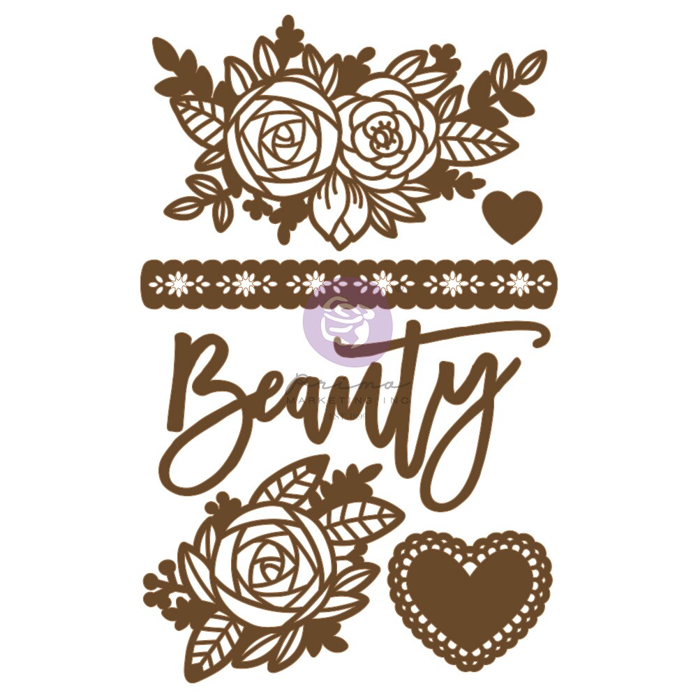 Prima Marketing Inc Chipboard Diecut - 6 Pcs 655350653576