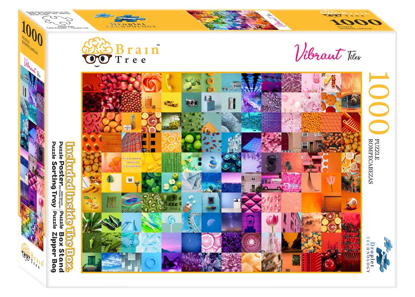 Brain Tree - Vibrant Tiles Jigsaw Puzzles 1000 Piece