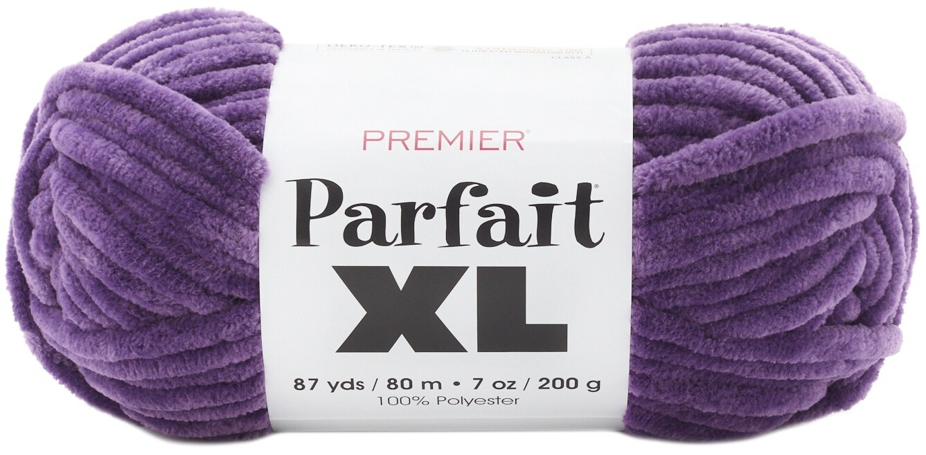 thumbnail image 2 of Premier Parfait XL Jumbo Yarn - Super Soft 100% Polyester For Knitting & Crocheting, 7oz, 87 Yards, Aquamarine 2 of 11