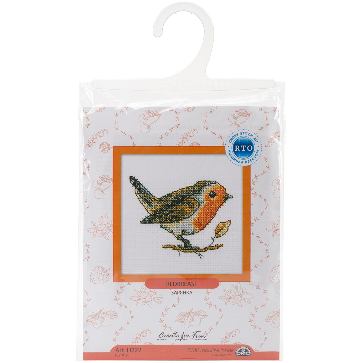 RTO Counted Cross Stitch Kit 4"X4"Redbreast (14 Count) Michaels