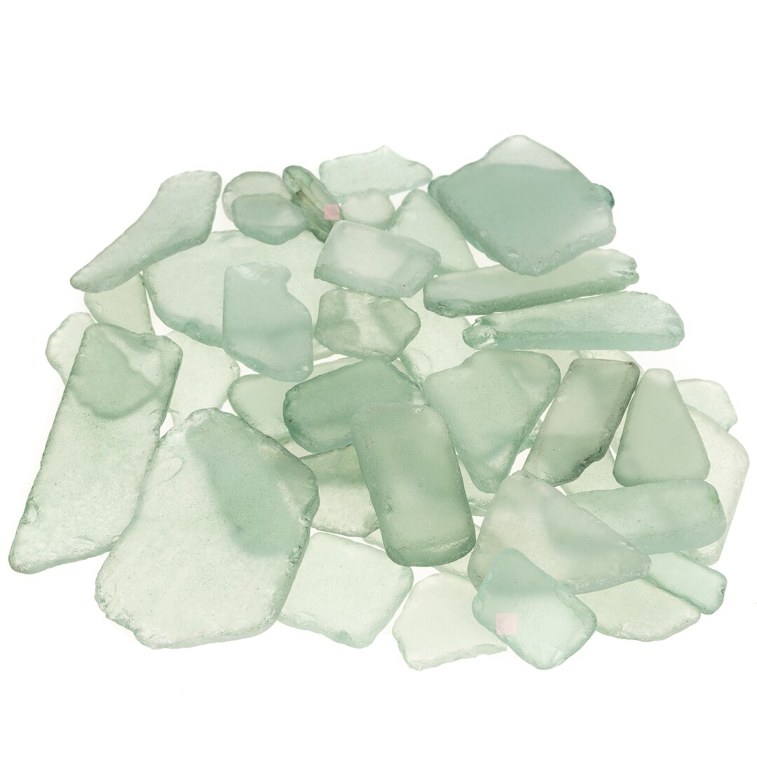 Sea Glass 11 Ounces Olive Green Sea Glass - Bulk Seaglass Pieces for Beach Decor &#x26; Crafts