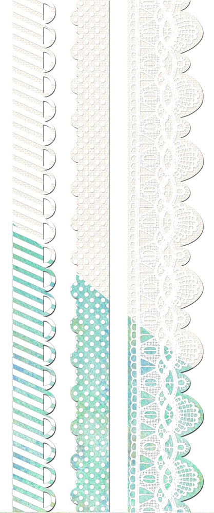 Prima Marketing Inc Resist Canvas Borders 2 - 3 Pcs - 12&#x22; Resist Canvas 655350961190